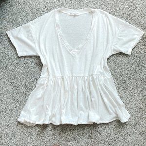 UO Truly Madly Deeply V-Neck Babydoll Tee